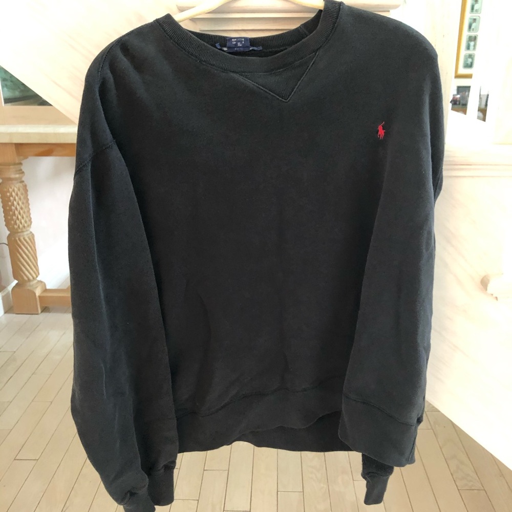 MEN’s black and red Ralph Lauren sport sweater